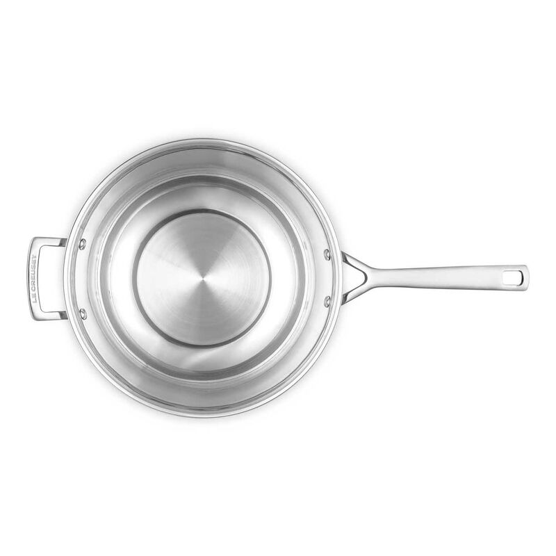 Le Creuset Classic 3-PLY Stainless Steel Stir-Fry Pan Helper Handle 30cm image number 2
